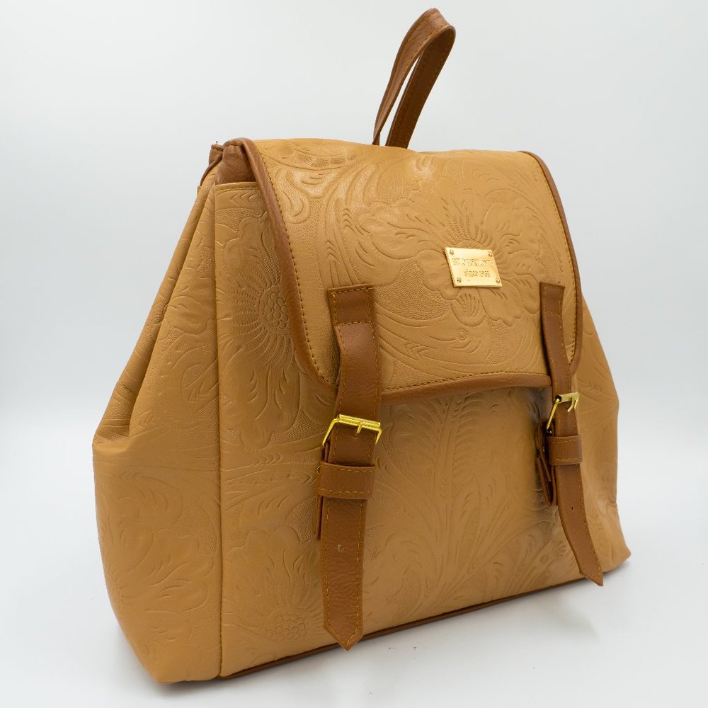 Leather backpack